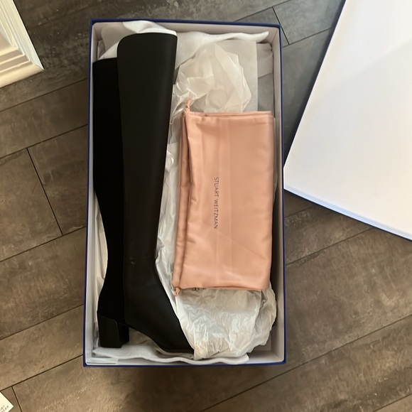 Stuart Weitzman City Block Boot Black 7.5 - Picture 10 of 16